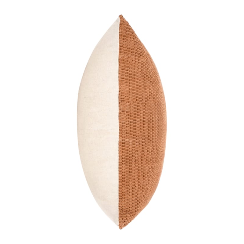 Villa by Classic Home Bassinet 18" Genuine Suede Leather Throw Pillow