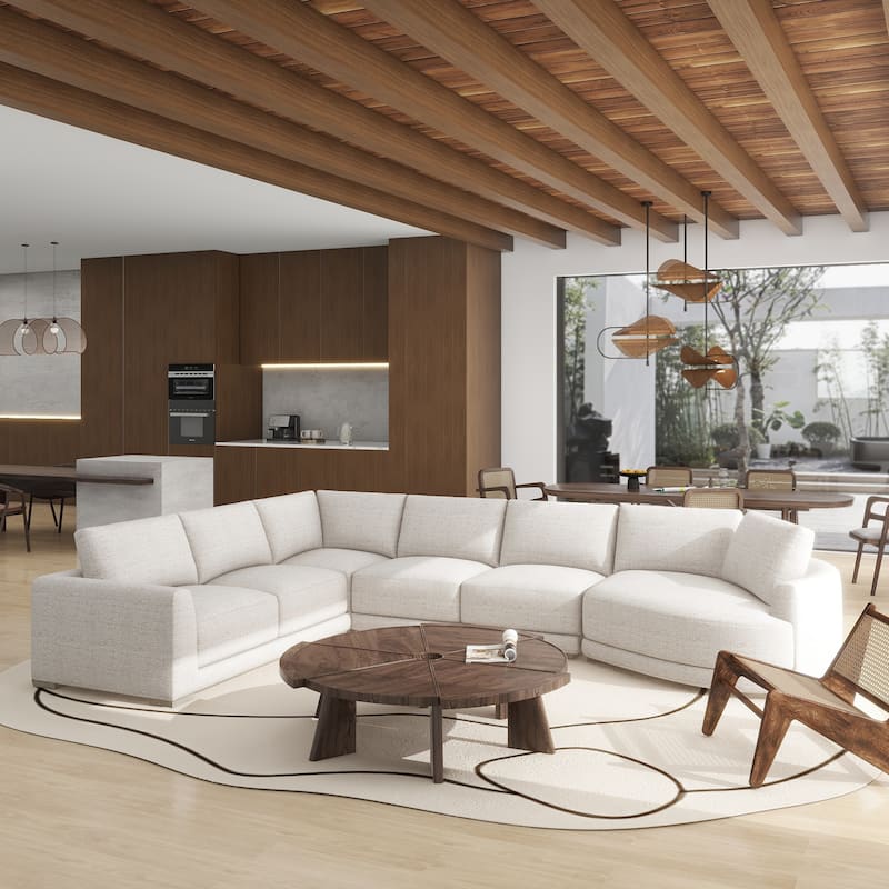Laguna 165.5" 4-Piece Modular Sectional Sofa