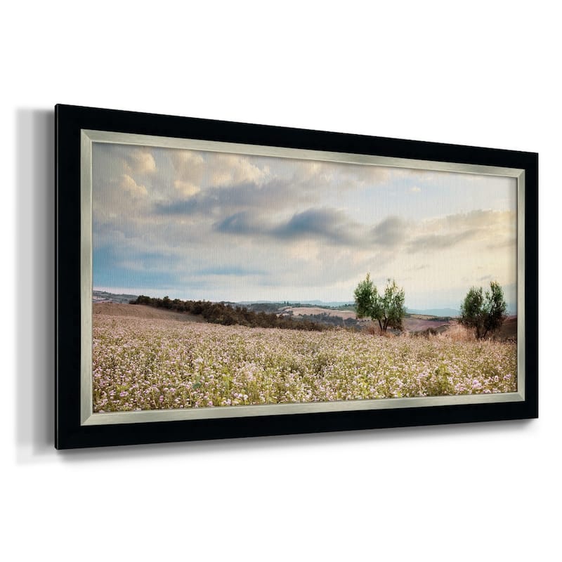 Tuscan Wildflowers Premium Framed Canvas- Ready to Hang
