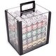 preview thumbnail 1 of 4, 1000 Ct Acrylic Standard Breakout-Coin Inlay 15 Gram Chips - Black