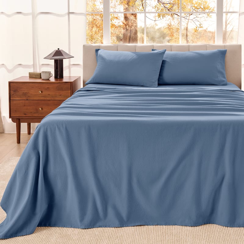 Bare Home Organic Cotton Flannel Sheet Set