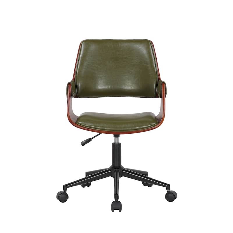 Porthos Home Deluxe Faux Leather Mid-Century Office Chair