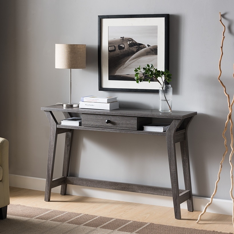 Console Distressed Grey Design table high quality durable