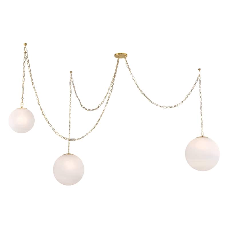 Minka Lavery 5218 Marbelle 3 Light 81" Wide Multi Light Pendant with