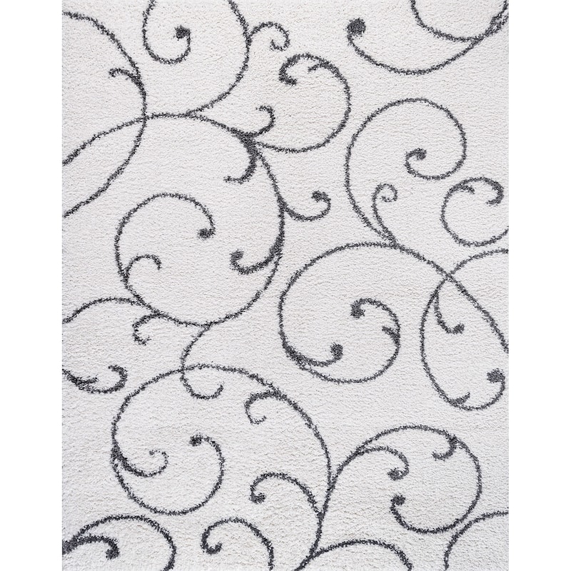 Sohni Shag Farmhouse Floral Indoor Area Rug