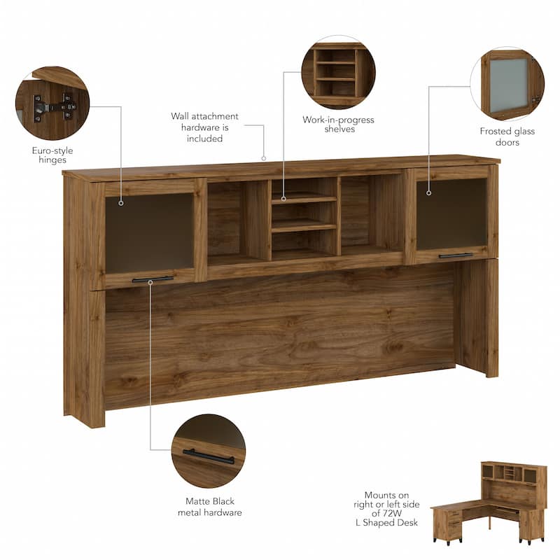Bush Furniture Somerset 72W 3 Position Sit to Stand Desk