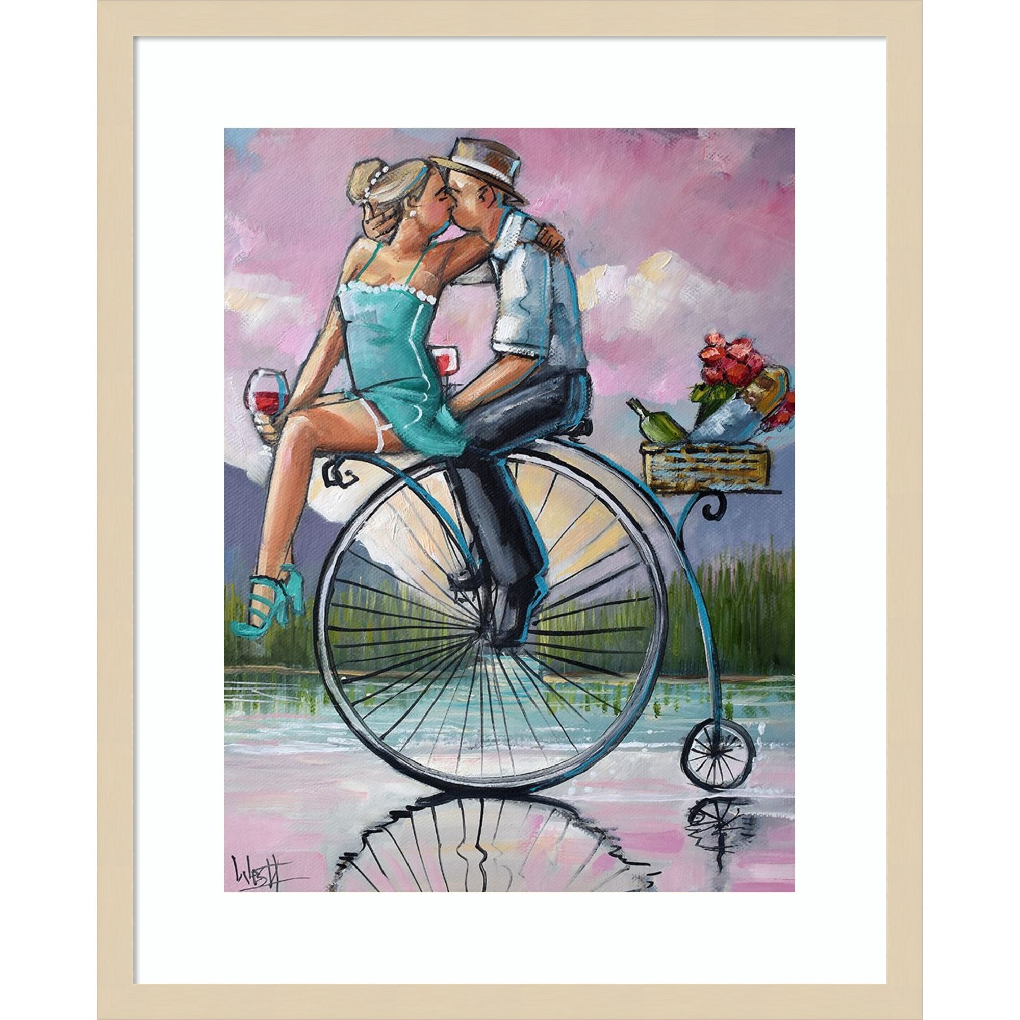 Astrid 2 by Ronald West Wood Framed Wall Art Print