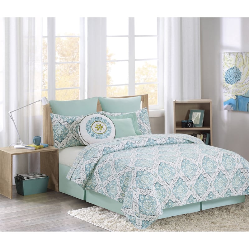 Harlen Cotton Quilt Set - Reversible and Machine Washable - 3 Piece - King