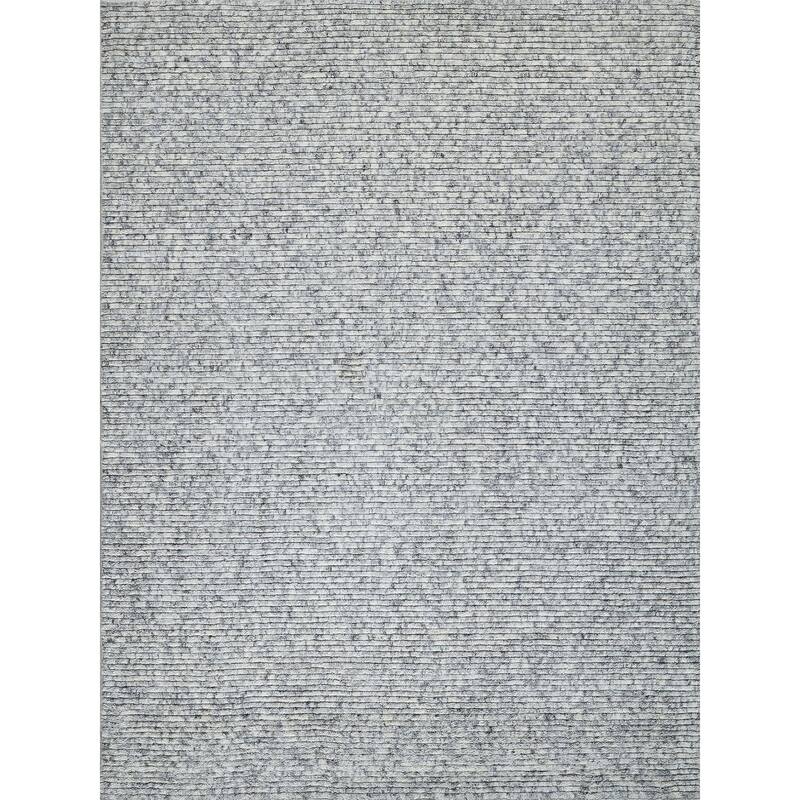 EXQUISITE RUGS Kaza Hand-loomed New Zealand Wool Ivory/Silver Area Rug.
