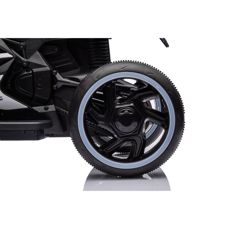 Children's Motorcycle with Headlight, Pink Ride on Motorcycle with Illuminated Wheels, Electric Car Toy with LED Lights