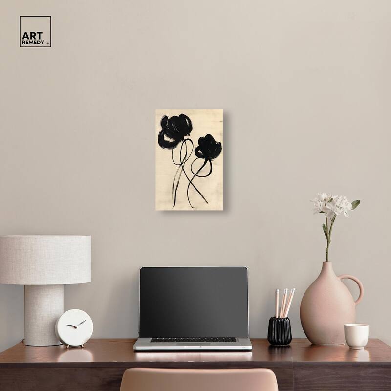 Florals in the Minimal II Canvas by Art Remedy, Gallery Wrapped
