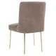 preview thumbnail 112 of 124, SAFAVIEH Couture Nolita Velvet Accent Chair - Mustard / Brass - 28"x23"x35.3" - 28" W x 23" D x 35" H
