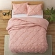 preview thumbnail 13 of 31, 3 Piece Reversible Pintuck Pinch Pleat Comforter Set, Bedding Set for All Season