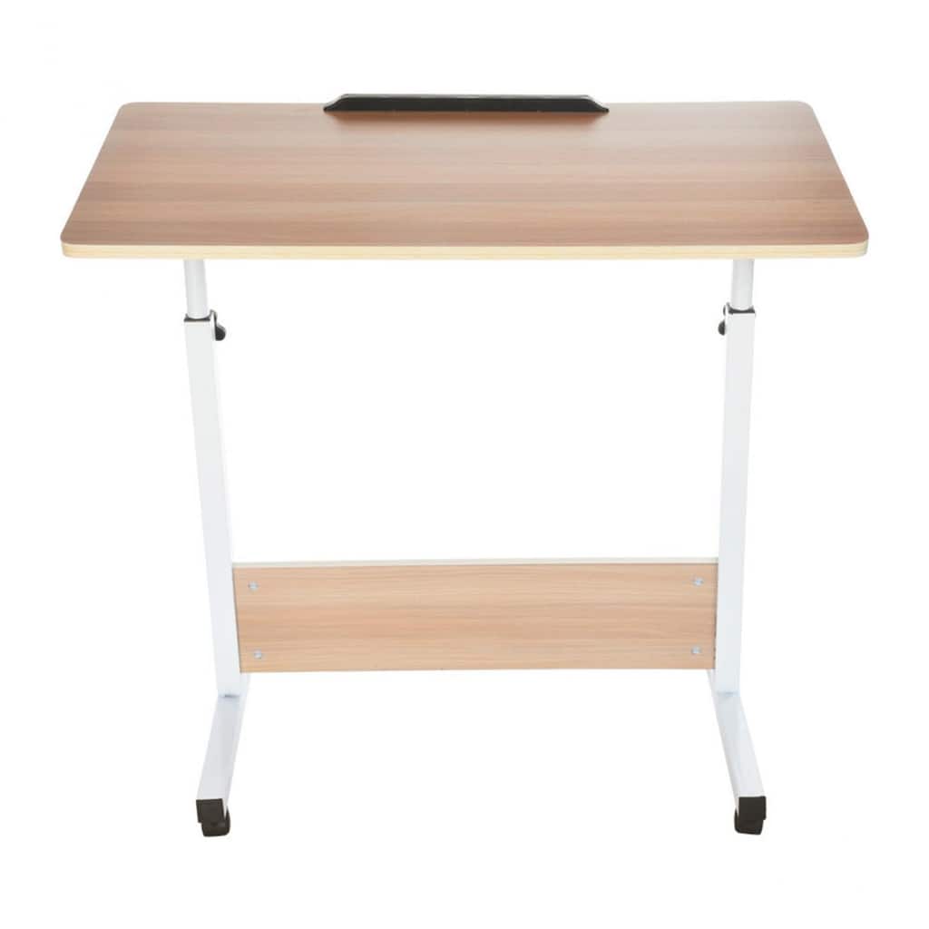 Height Adjustable Desk Mobile Desk With Universal Wheels