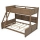 preview thumbnail 6 of 50, Wood Bunk Bed with Side Storage Compartment and 2 Built-in Charging Station & USB Port, Sturdy Wood Frame and Thickening Slats