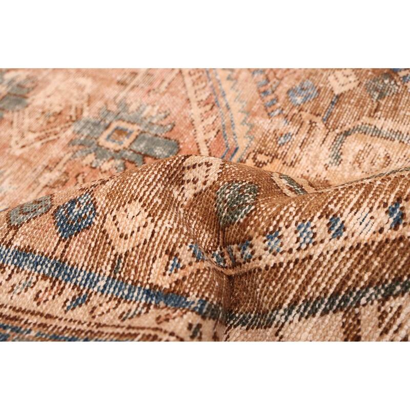 ECARPETGALLERY Hand-knotted Antalya Vintage Brown Wool Rug - 3'5 x 9'6