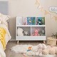 preview thumbnail 5 of 5, 5-Cubby Toy Storage Organizer Children 2-Tier Open Book Display Organizer