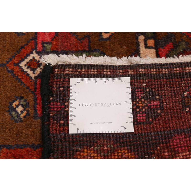 ECARPETGALLERY Hand-knotted Konya Anatolian Dark Red Wool Rug - 3'5 x 10'0