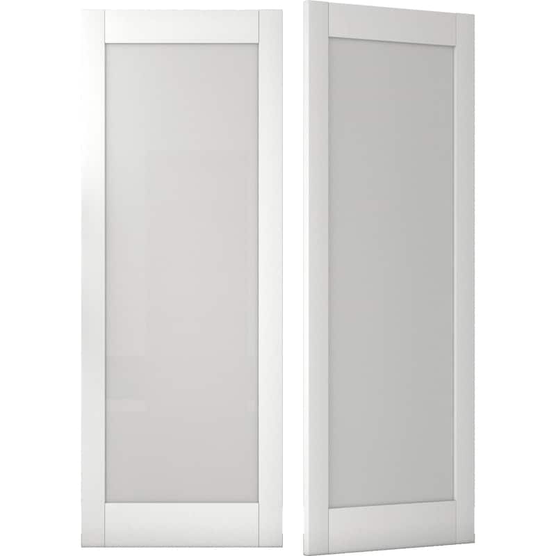 30 X 80 X 5 inch Frosted Glass Slab Door Interior Doors Solid Wood French Door
