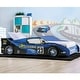 preview thumbnail 11 of 16, Buckner Mordern Race Car Design Youth Platform Bed by Furniture of America Blue