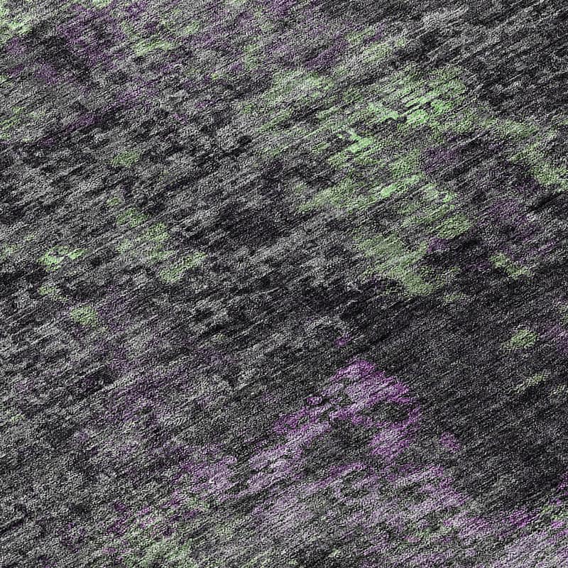 Machine Washable Indoor/ Outdoor Chantille Contemporary Abstract Rug