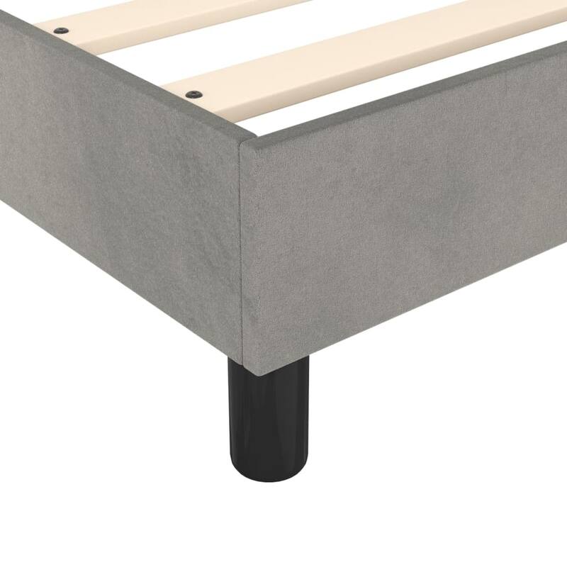 vidaXL Bed Frame Box Spring Platform Bed Mattress Foundation Bedroom Velvet