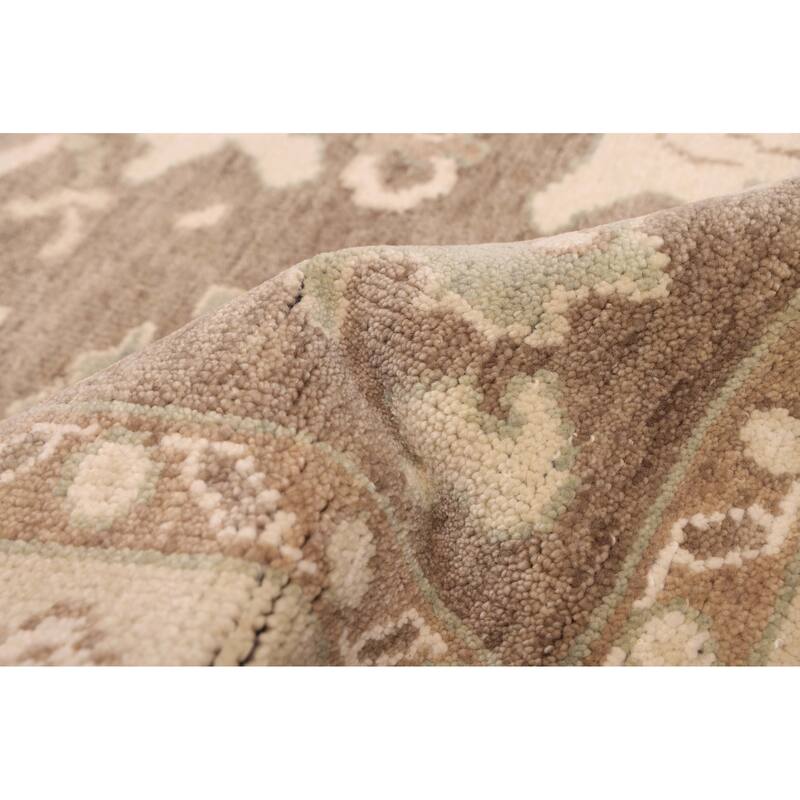 ECARPETGALLERY Hand-knotted Jules Serapi Brown, Taupe Wool Rug - 8'0 x 10'0