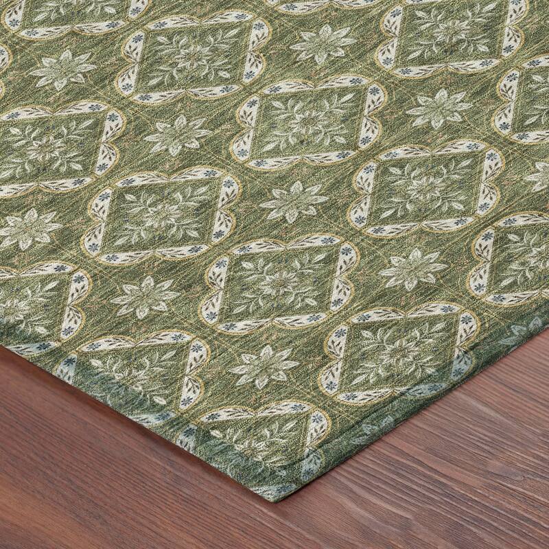 Machine Washable Indoor/ Outdoor Contemporary Granby Chantille Rug