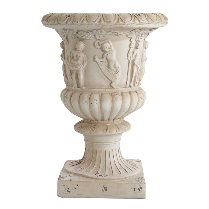 Christopher Knight Home - Eldric MGO Garden Urn with Drainage Hole
