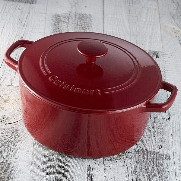 cuisinart cast iron casserole 5.5 quart
