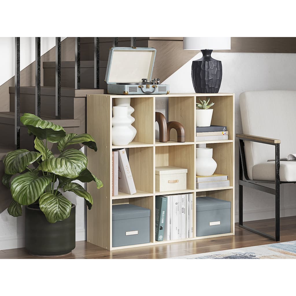 Signature Design by Ashley Piperton Brown 9 Cube Organizer - 35" W x 12" D x 35" H