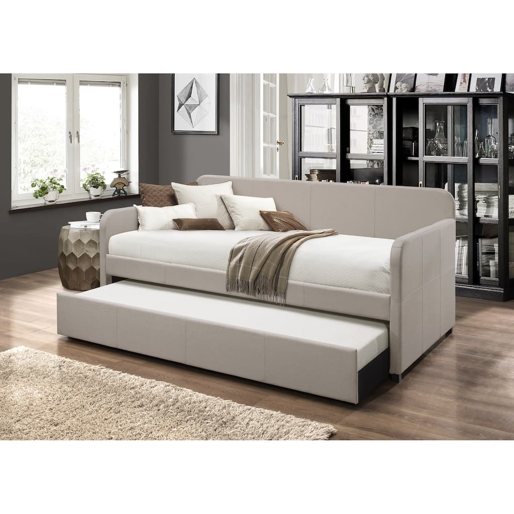 Tiara Upholstered Daybed with Trundle