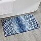 preview thumbnail 67 of 123, Better Trends 100% Micro Polyester Knitted Bathroom Rugs - Casablanca Collection with Chevron Pattern, Machine Washable Bath Mat 21" x 34" Rectangle - Blue