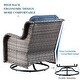 preview thumbnail 20 of 39, OVIOS 6-piece Rattan Wicker Patio Furniture Set Swivel Rocking Chair Set