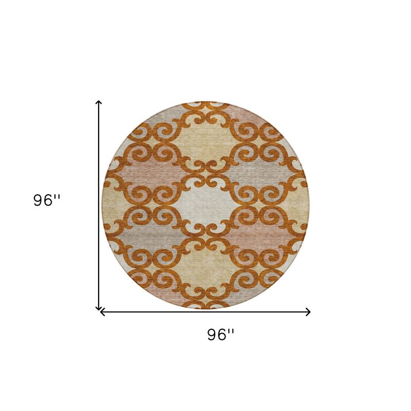 HomeRoots Trellis Transitional Rectangle Outdoor Rug