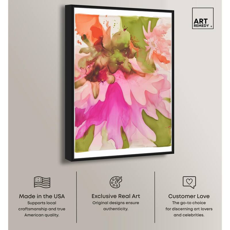 Vibrant Fluidity Floral I Canvas by Art Remedy