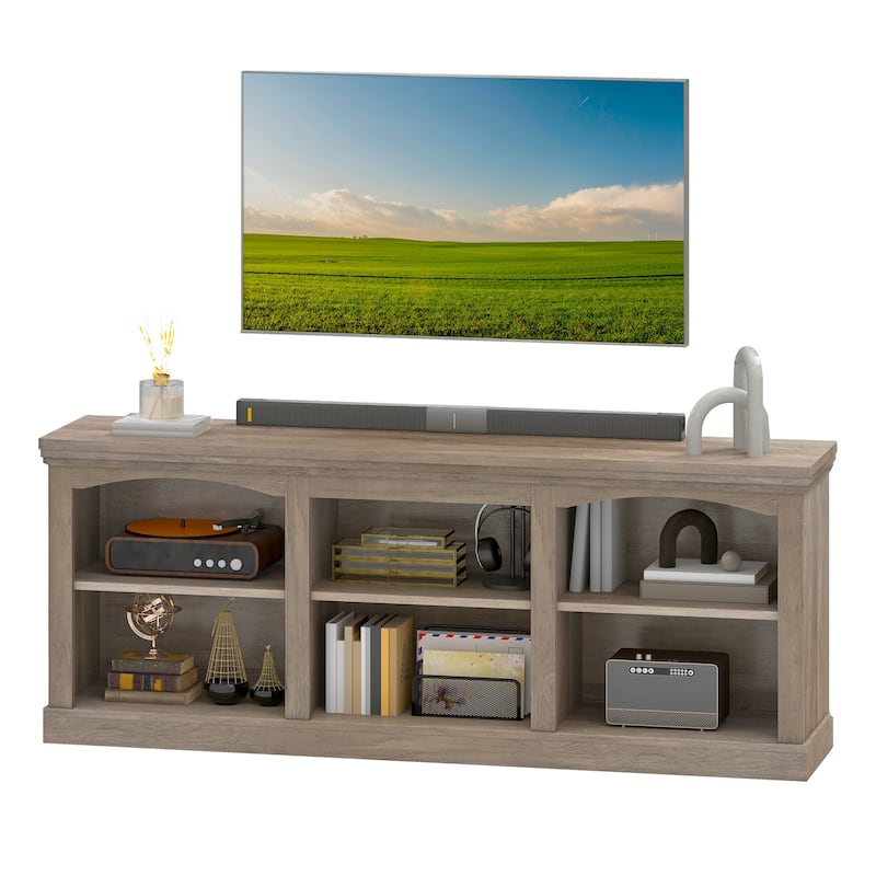 Moasis 70"W Farmhouse TV Stand for 75/80" TV, Entertainment Center