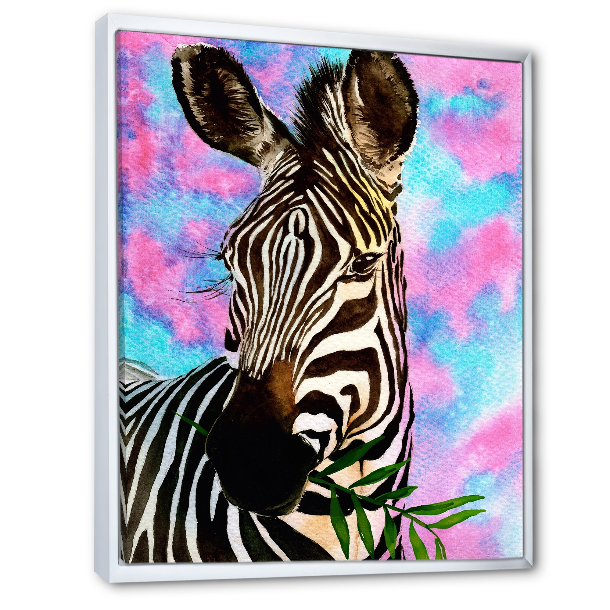 アートポスター　OAK　Art Frame　Pink × Overlap Pink Clouds & Birds - Framed Print – Samara Dawn Art