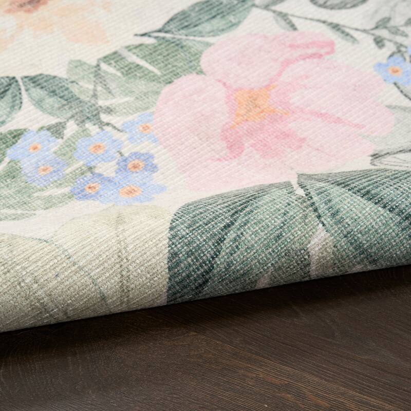 Nourison Botanical Washables Indoor only Floral Area Rug