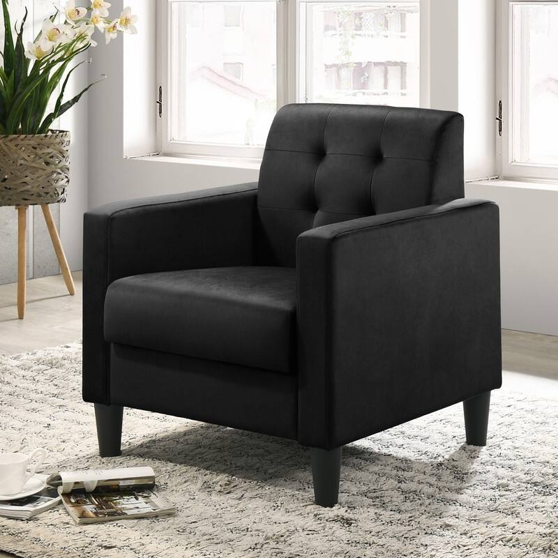 Hale Velvet Armchairs and End Table Living Room Set