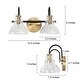 preview thumbnail 11 of 14, 2/3/4-Light Modern Gold Bathroom Vanity Light Clear Glass Wall Sconce Lighting