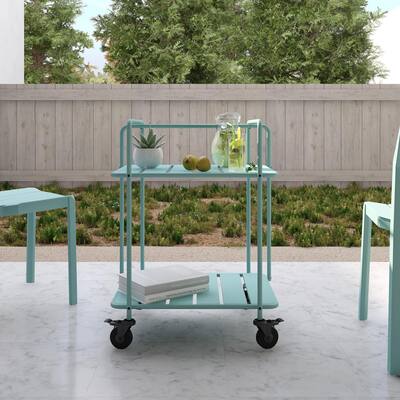 The Novogratz Poolside Gossip Collection Penelope Outdoor/Indoor Cart