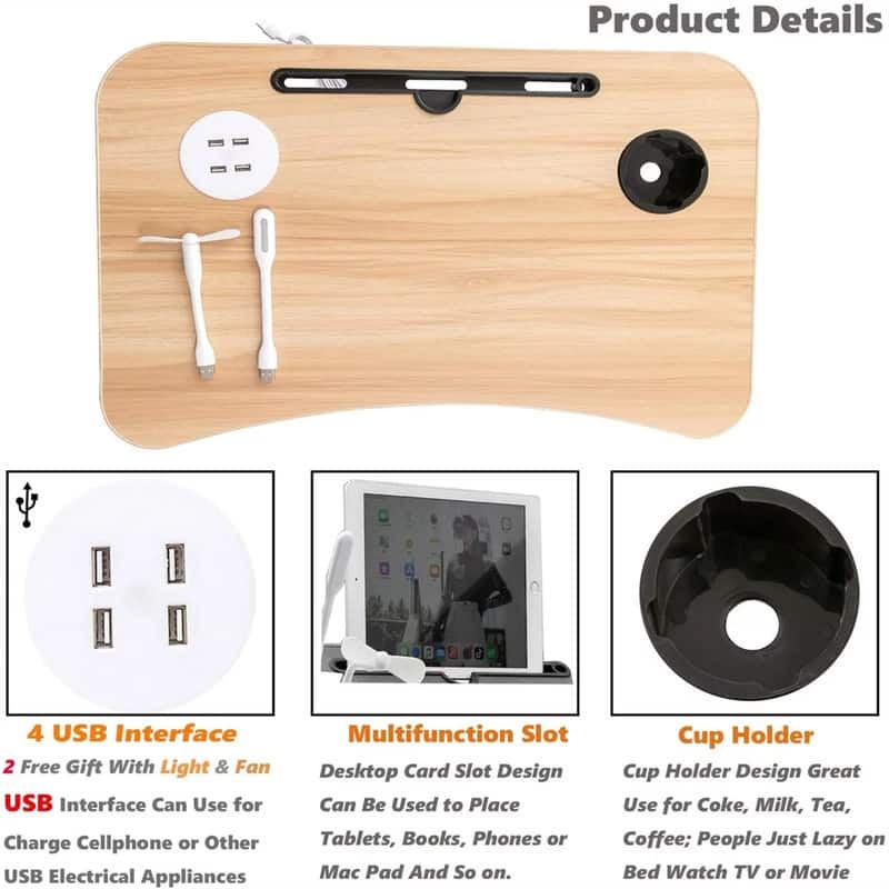 Lap Desk for Bed Bed Tray Table with