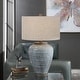 preview thumbnail 7 of 7, Uttermost Pelia Light Aqua Table Lamp
