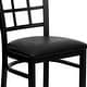 preview thumbnail 15 of 25, Window Back Metal Restaurant Chair - 16.75"W x 20"D x 36.5"H - 16.75"W x 20"D x 36.5"H