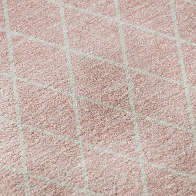 Premium Washable Super Soft Diamond Trellis Mayfield Rug