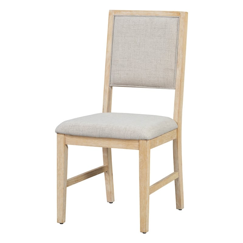 Spruce & Spring Dining Table Set for 6, 6-Piece Mid Century Modern Farmhouse Table with Chairs and Bench