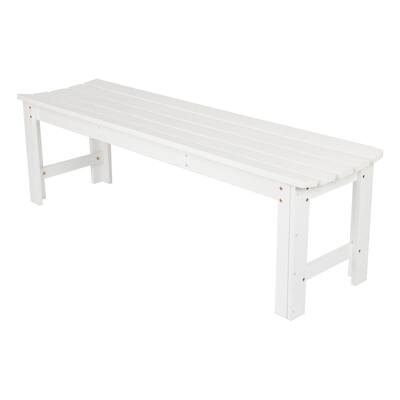 Shine Company 5FT Backless Garden Bench, Cedar Wood, HYDRO-TEX Finish