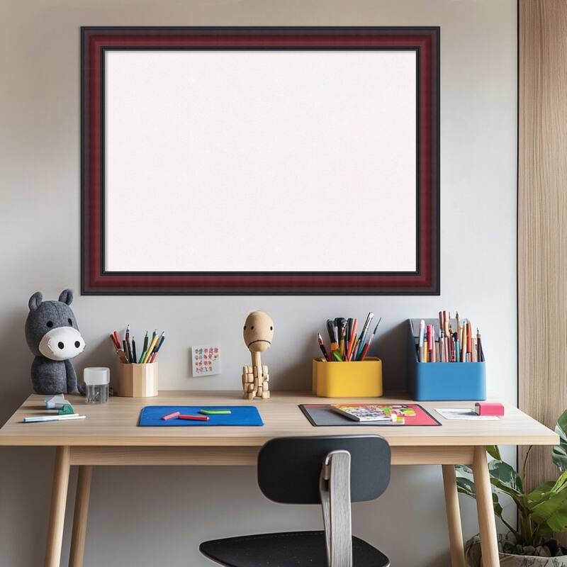 Dalat Cherry Framed Cork Board - Bulletin Board, Organization Board, Pin Board