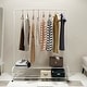 preview thumbnail 7 of 9, Clothing Garment Rack with Shelves, Metal Cloth Hanger Rack White